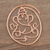 Rose gold-plated bookmark, 'Bookworm's Delight' - Rose Gold-Plated Bookmark with Ganesha Motif