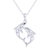 Sterling silver pendant necklace, 'Spirits of the Ocean' - Dolphin Sterling Silver Pendant Necklace Crafted in India