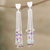 Chalcedony dangle earrings, 'Cupcake Sprinkles' - Multicolored Chalcedony and Sterling Silver Dangle Earrings (image 2) thumbail