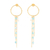 Gold-plated chalcedony and cultured pearl dangle earrings, 'Light Rain' - Gold-Plated Chalcedony and Cultured Pearl Dangle Earrings thumbail