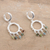 Chalcedony dangle earrings, 'Cool Rain' - Handcrafted Multicolored Chalcedony Dangle Earrings (image 2b) thumbail