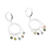 Chalcedony dangle earrings, 'Cool Rain' - Handcrafted Multicolored Chalcedony Dangle Earrings (image 2d) thumbail