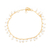 Gold-plated cultured pearl charm bracelet, 'Charmed Circle' - Handmade Gold-Plated Cultured Pearl Charm Bracelet thumbail