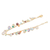 Gold-plated multi-gemstone charm bracelet, 'Rainbow Bubbles' - Handmade Gold-Plated Multi-Gemstone Charm Bracelet (image 2c) thumbail