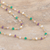 Gold-plated multi-gemstone beaded necklace, 'In Sync' - Gold-Plated Green Onyx and Amethyst Beaded Necklace (image 2c) thumbail