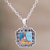 Sterling silver pendant necklace, 'Sea at Dusk' - Hand Crafted Sterling Silver Pendant Necklace (image 2) thumbail