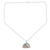 Halskette mit Anhänger aus Sterlingsilber, „Meer im Morgengrauen“ – handgefertigte Halskette mit Anhänger aus Sterlingsilber