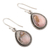 Opal dangle earrings, 'Cloud Cover' - Pink Opal and Sterling Silver Dangle Earrings from India (image 2c) thumbail