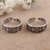 Sterling silver toe rings, ‘Joyful Blossoms’ (pair) - Floral Sterling Silver Toe Rings from India (Pair)