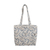 Quilted cotton tote bag, 'Glorious Blue' - Blue Quilted Cotton Tote Bag with Block-Printed Pattern