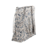 Quilted cotton tote bag, 'Glorious Blue' - Blue Quilted Cotton Tote Bag with Block-Printed Pattern