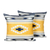 Cotton cushion covers, 'Morning Glances' (pair) - Printed colourful Embroidered Cotton Cushion Covers (Pair)