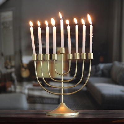 Iron Hanukkah menorah, Golden Judaica