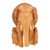 Wood sculpture, 'Matriarch Elephant' - Artisan Crafted Elephant and Calf Wood Sculpture from India (image 2d) thumbail
