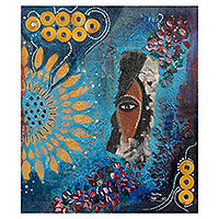 'ojo conocedor' - pintura acrílica abstracta firmada