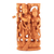 Wood sculpture, 'Eternal Devotion' - Hand Made Kadam Wood Sculpture