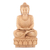 Escultura de madera - Escultura india de madera Kadam con motivo de Buda
