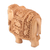 Wood sculpture, 'Royal Grandeur' - Indian Kadam Wood Sculpture with Elephant Motif