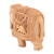 Wood sculpture, 'Indian Grandeur' - Handcrafted Kadam Wood Elephant Sculpture