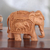 Wood sculpture, 'Pomp and Pachyderm' - Hand Made Kadam Wood Elephant Sculpture
