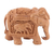 Escultura en madera - Escultura de elefante de madera kadam hecha a mano