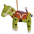 Wool felt ornaments, 'Spring Ponies' (set of 4) - Set of 4 Colorful Embroidered Wool Felt Pony Ornaments (image 2b) thumbail