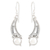Cultured pearl dangle earrings, 'Moon Vines' - Cultured Pearls & Sterling Silver Dangle Earrings from India