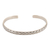 Sterling silver cuff bracelet, 'Braided Elegance' - Sterling Silver Cuff Bracelet with Braided Pattern