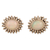 Opal button earrings, 'Enjoy Life' - Sterling Silver Button Earrings with Opal Stones from India thumbail
