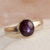 Star ruby solitaire ring, 'Loving Solitude' - Sterling Silver Solitaire Ring with Star Ruby Stone (image 2) thumbail