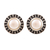 Cultured pearl button earrings, 'Peace Appeal' - Cultured Pearl & Sterling Silver Button Earrings from India thumbail