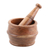 Wood mortar and pestle, 'Traditional Essence' - Wood Mortar and Pestle Hand Crafted in India