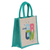 Jute blend tote bag, 'Always Grow' - Jute and Cotton Blend Tote Bag Hand Crafted in India