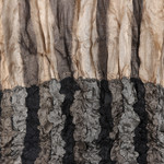 Silk scarf, 'Stylish Appeal' - 100% Silk Fashion Scarf with Ruffles Woven in India