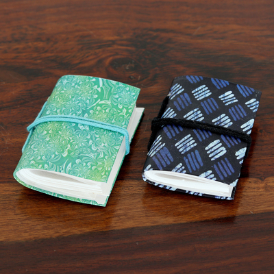 Mini-Tagebücher aus Papier, (2er-Set)