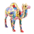 aluminium figurine, 'Desert Glory' - colourful Camel aluminium Figurine Hand-painted in India