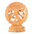 estatuilla de madera - Estatuilla de madera tallada a mano del dios Shiva Nataraja de India