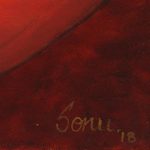 'Gajanana' - Signed Unstretched Hindu Painting of Ganesha in Warm Palette