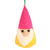 Wool felt ornaments, 'Lucky Gnomes' (set of 6) - Set of 6 Wool Felt Gnome Ornaments in Colorful Tones (image 2d) thumbail