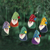 Felted wool ornaments, 'Nordic Gnomes' (set of 6) - Wool Felt Holiday Ornaments (Set of 6) (image 2) thumbail