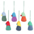 Felted wool ornaments, 'Nordic Gnomes' (set of 6) - Wool Felt Holiday Ornaments (Set of 6) (image 2c) thumbail