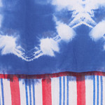 Cotton scarf, 'Sapphire Leaves' - Cotton Scarf with Leafy Batik Pattern in Sapphire Tones