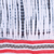 Bufanda de algodón - Bufanda de algodón con estampado batik a rayas en tonos coloridos