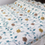 Chain-stitched cotton bedspread, 'Kashmir Blossoms' (twin) - Floral Chain-stitched Cotton Twin Bedspread Crafted in India