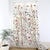Cortinas de algodón con punto de cadeneta, (par) - 2 cortinas de algodón con bordado floral hechas a mano en la India