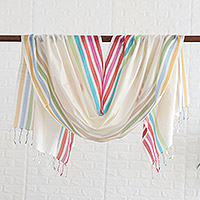 Featured review for Silk shawl, Alabaster Charm