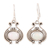 Opal dangle earrings, 'Opal Opulence' - Sterling Silver Dangle Earrings with Opal Stones from India thumbail
