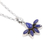 Lapis lazuli pendant necklace, 'Truth Crown' - Sterling Silver and Lapis Lazuli Pendant Necklace from India