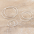 Sterling silver hoop earrings, 'Looping Loops' (set of 3) - Set of 3 Sterling Silver Hoop Earrings Crafted in India