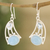Blaue Topas- und Chalcedon-Ohrhänger, „Blue Glare“ – Blaue Topas- und Chalcedon-Ohrhänger aus Indien